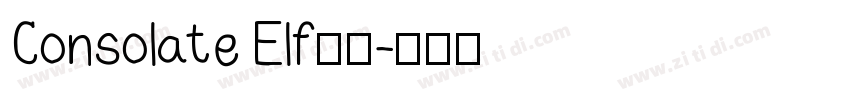 Consolate Elf字体字体转换